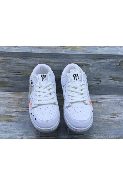 36 - 40 NUMARA ARASI BEYAZ BAĞCIKLI RAHAT UNISEX SPOR AYAKKABI