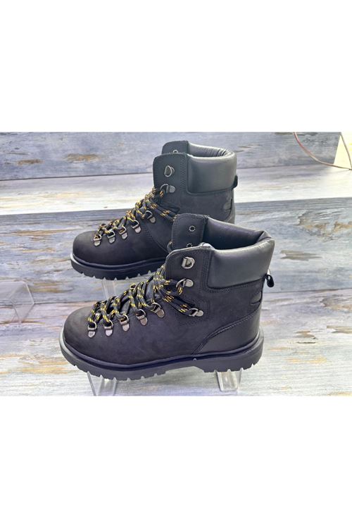 BOYNER ORİGİNAL HAKİKİ DERİ SİYAH UNISEX BOT ÇİZME AYAKKABI