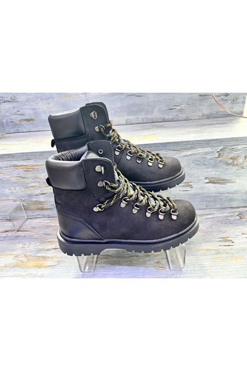 BOYNER ORİGİNAL HAKİKİ DERİ SİYAH UNISEX BOT ÇİZME AYAKKABI