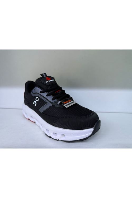 MC JAMPER 2394 PRST SİYAH & BEYAZ & KIRMIZI SPOR AYAKKABI